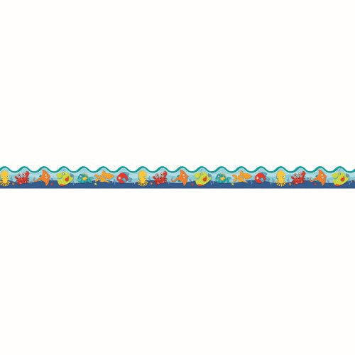 BORDERS SCALLOPED SEASIDE SPLASH SCALLOPED