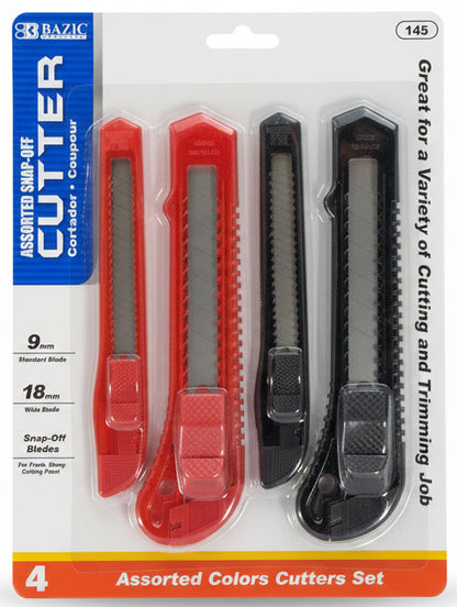 Assorted Color Cutters Set | Cortador 9mm  pq. 4
