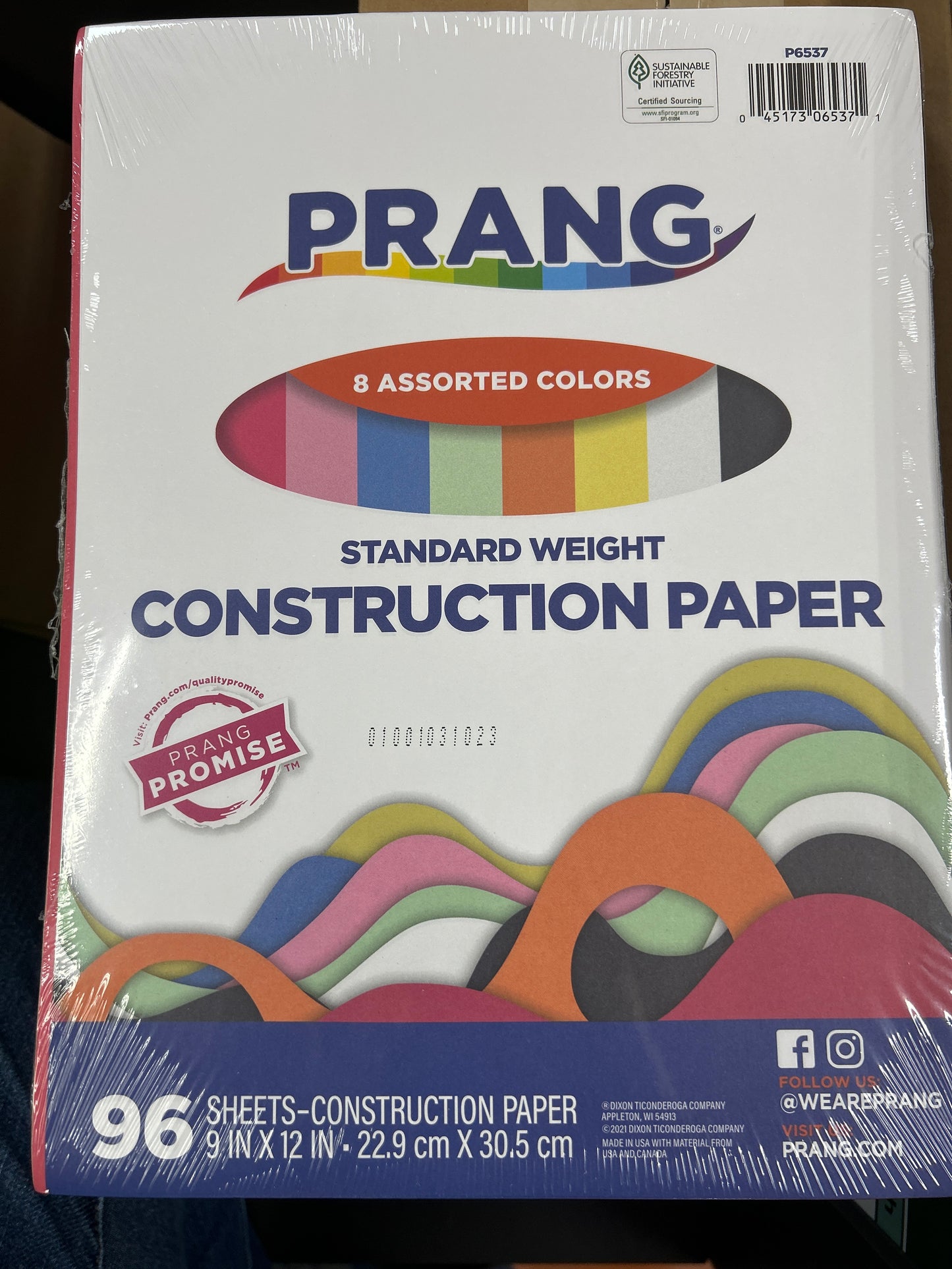 CONSTRUCTION PAPER 9X12 ASST 96 EA