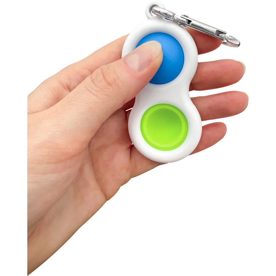 Fidget Popper Keychain - Blue/Green