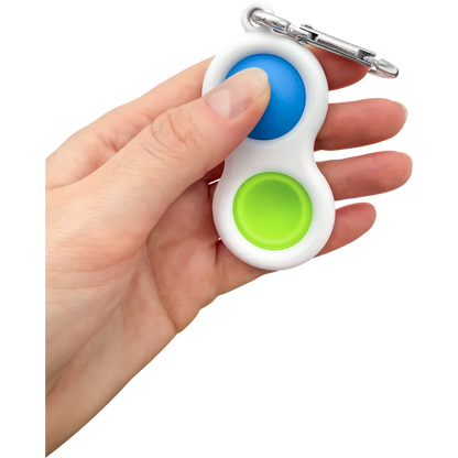 Fidget Popper Keychain - Blue/Green