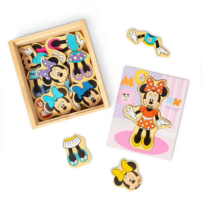 Disney Minnie Wooden Mix & Match Dress-Up Puzz