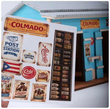 El Colmado | Kit DIY Madera con Stickers 46 piezas