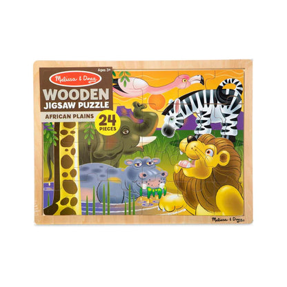 African Plains Wooden Jigsaw Puzzle - 24 Pieces