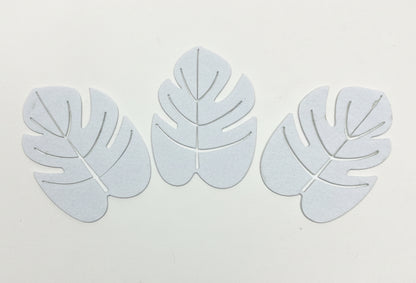 Felt  Leaf White  10PCS