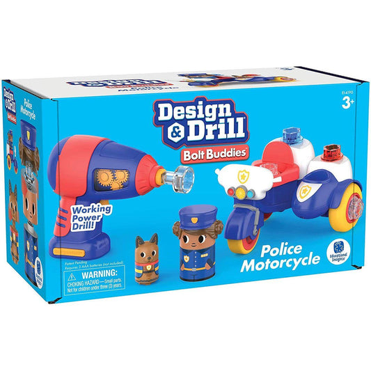 DESIGN & DRILL® BOLT BUDDIES POLICE MOTORCYCLE