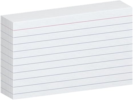 Index Card Ruled | White | 3"x5" | pq.100 – imagen 3 - JA Riollano