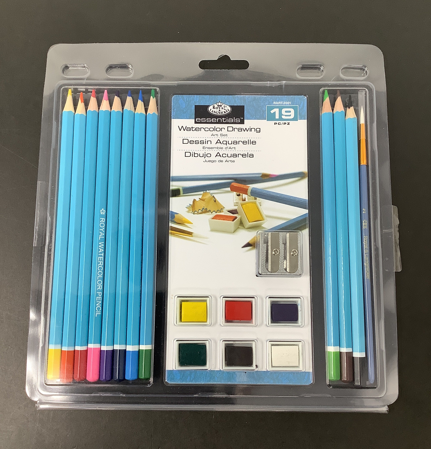 WATERCOLOR PENCIL CLAMSHELL 19CT