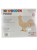 DIY 3D WOODEN PUZZLE: COCK