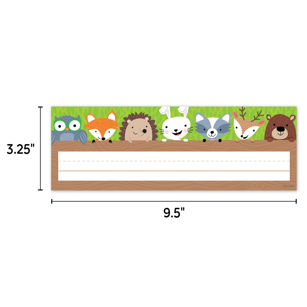 Woodland Friends Name Plate | 36 name plates