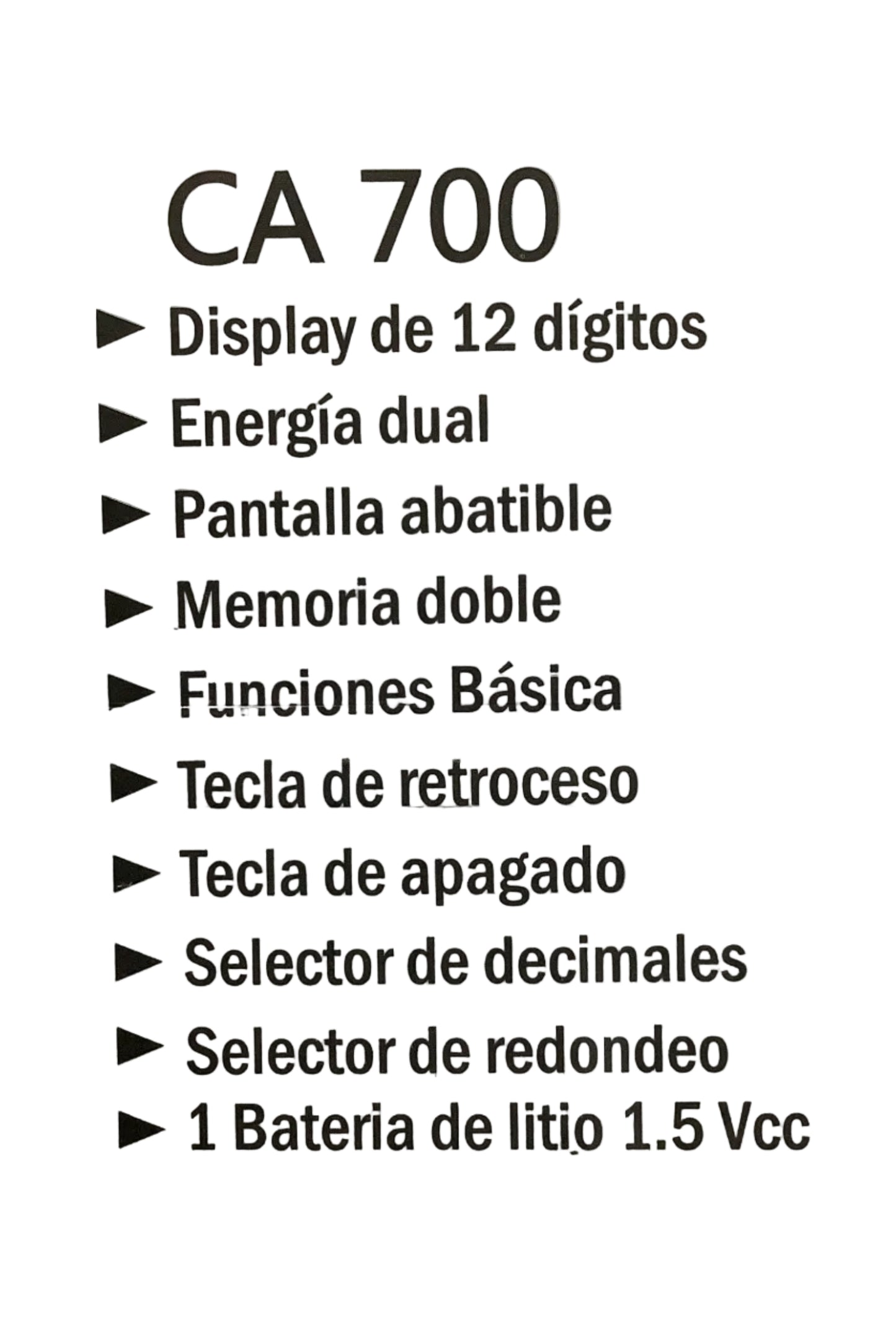 Calculadora Royal 3 piezas CA700| Junior Fresh | CE 250