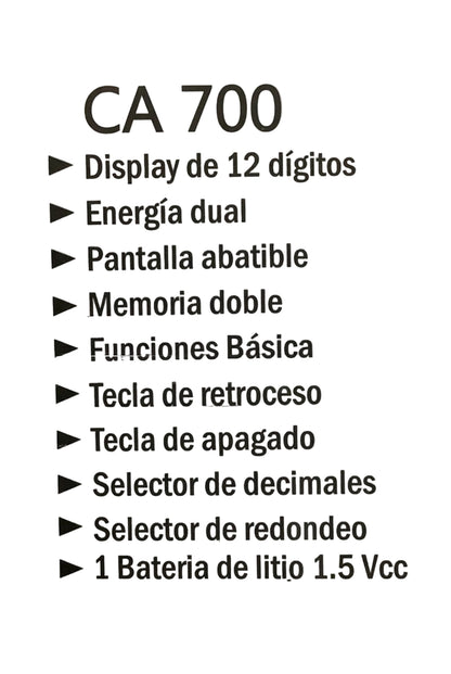 Calculadora Royal 3 piezas CA700| Junior Fresh | CE 250