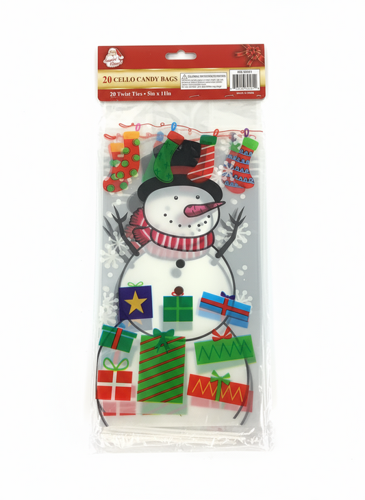 CELLO BAGS PRNTD 5*11IN 20PC 2ASSTD