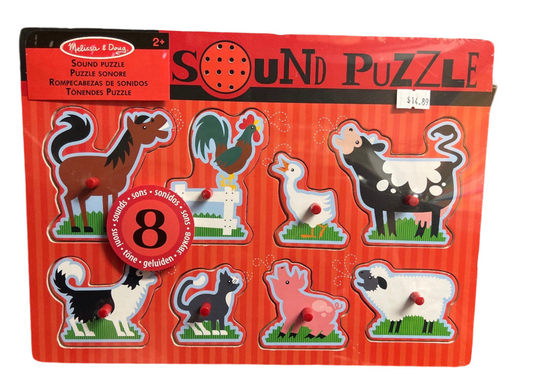 FARM ANIMALS SOUND PUZZLE 8 PCS