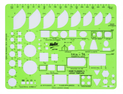 Home Pome Planning & Layout Template | 58 Stencils