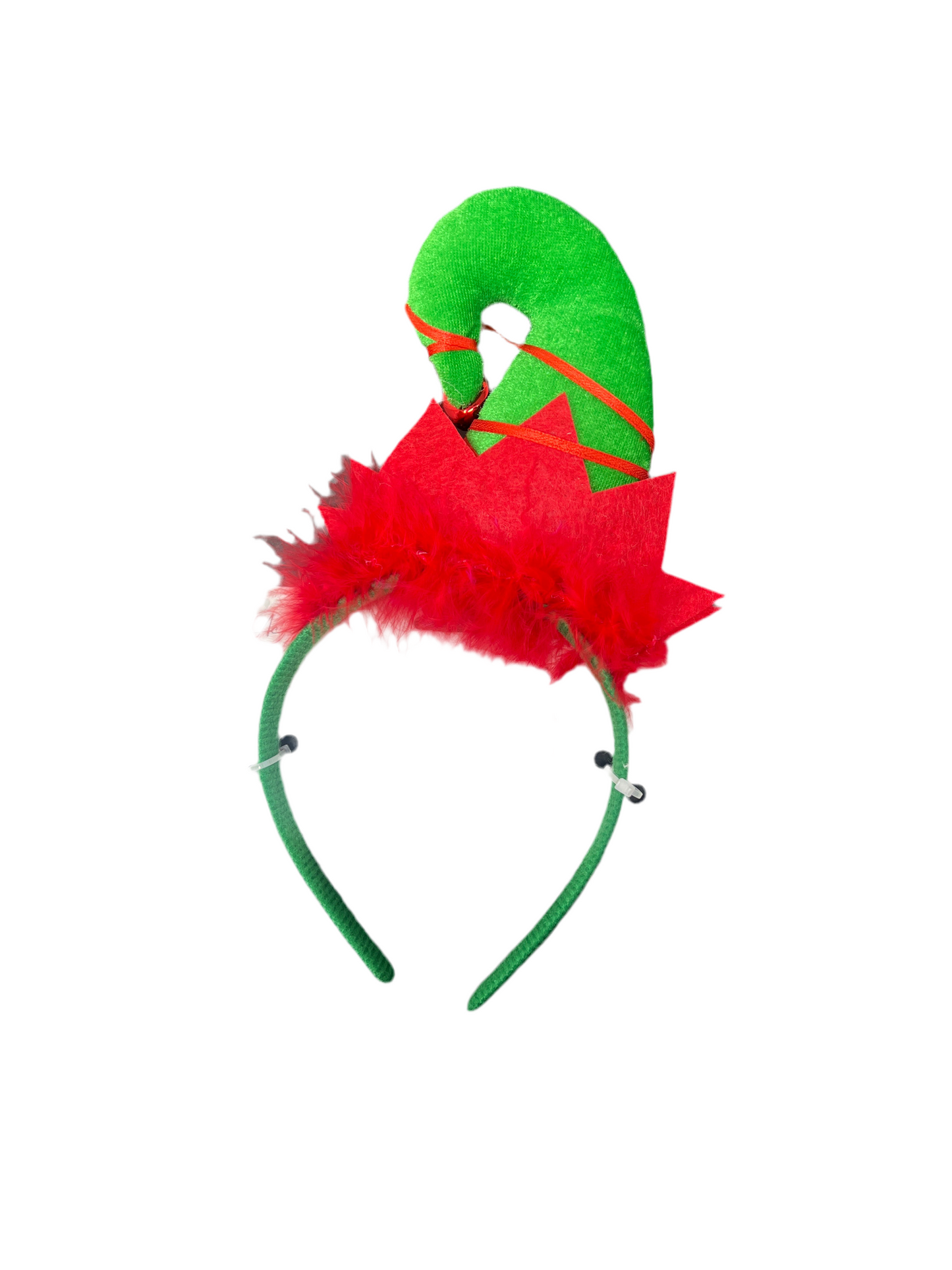 CHRISTMAS HEADBAND, ELF GREEN HAT