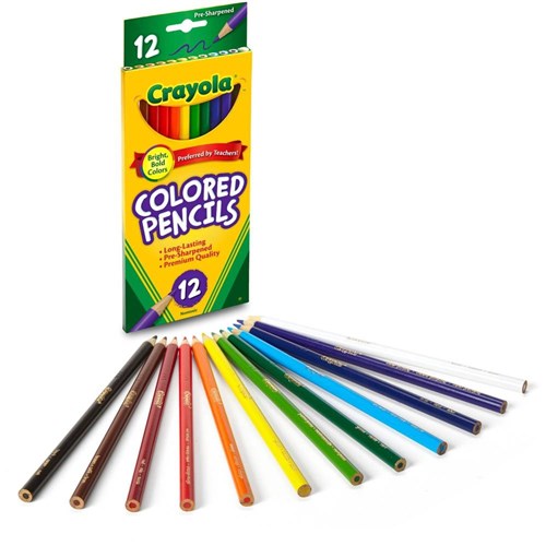 Lápiz de Colorear Largo PQT.12
