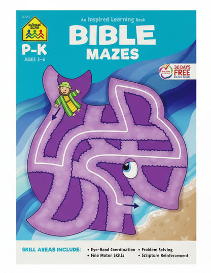 Bible Mazes ! Grades P_K Work Book