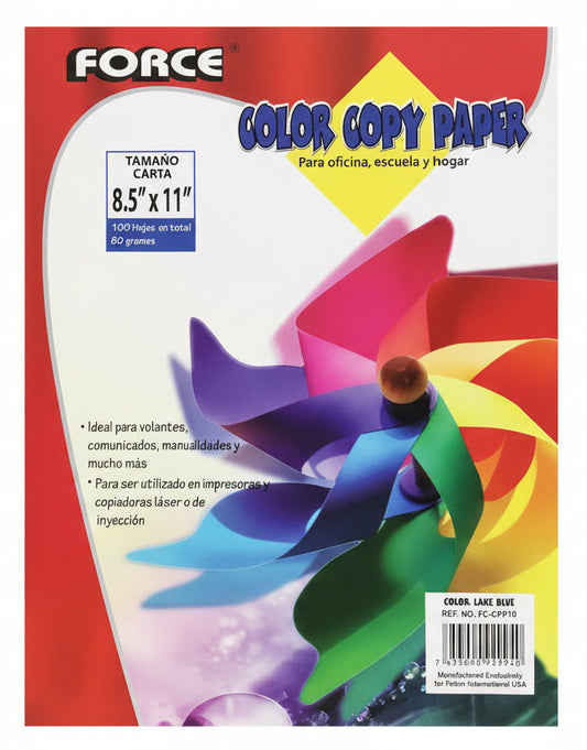 Color Copy Paper | Lake Blue | 100 pk