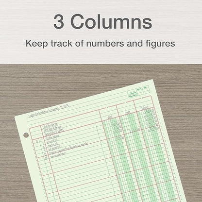 Columnar Analysis Pad, 3 Column, 8 1/2 X 11