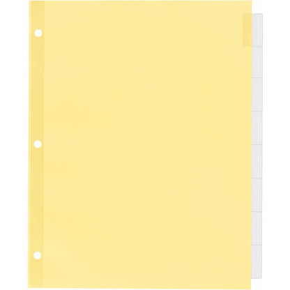 Plastic Insertable Dividers 8 Tab Letter Clear