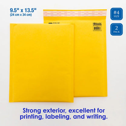9.5" X 13.5" (#4) Self-Seal Bubble Mailers (2/Pack)