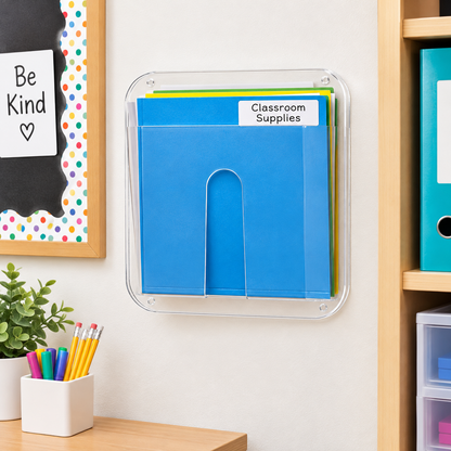 Wall File Holder Clear