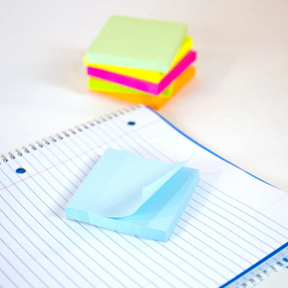 Stick on Notes 3" X 3" Assorted 12/pk