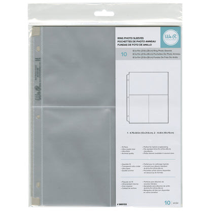 We R Ring Photo Sleeves | 8.5"X11" | 10/Pk