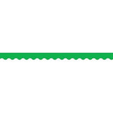 GREEN SCALLOPED BORDER