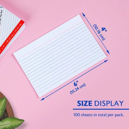 Index Cards Ruled White 4" X 6" PQ.100 – imagen 2 - JA Riollano