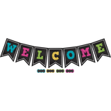 CHALKBOARD BRIGHTS PENNANTS WELCOME BULLETIN BOARD SET