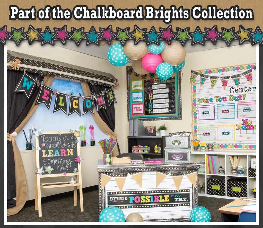 Chalkboard Brights Bold Block 4" Letters Combo Pack