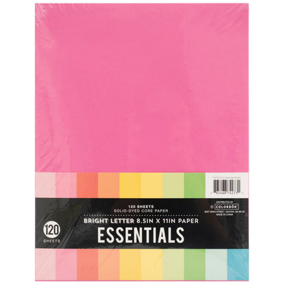 Bright Colorbok Essentials Cardstock | 8.5"X11"| 120/Pk