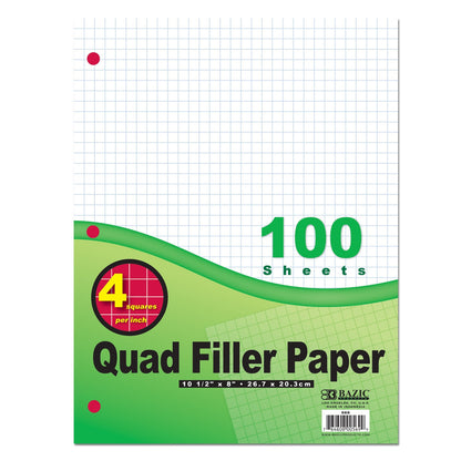 Quad Paper 4-1" 100 Sheet – imagen 1 - JA Riollano