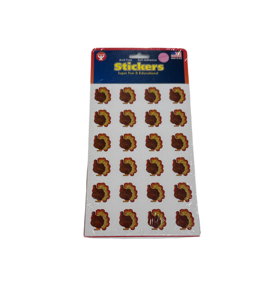 TURKEY STICKERS - 3 SHEETS