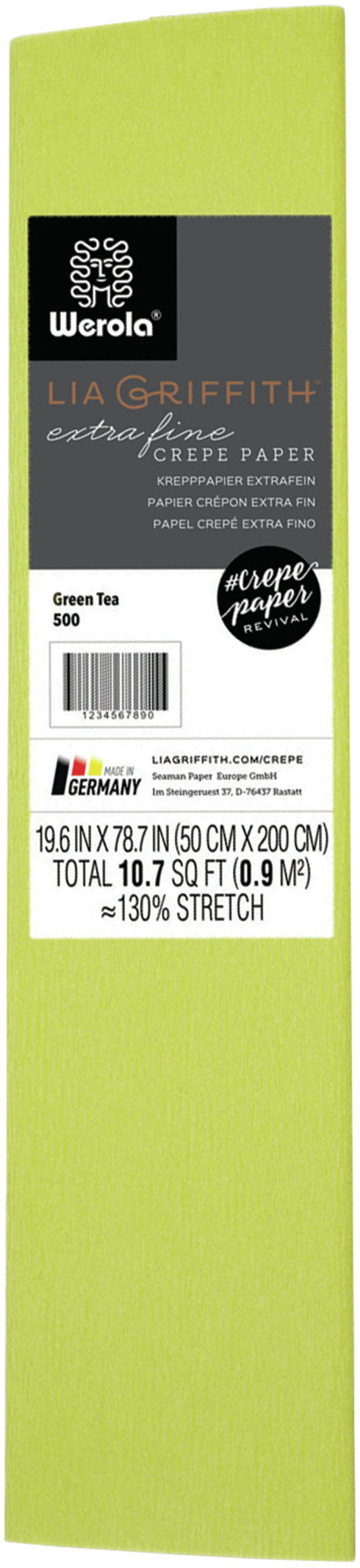 Lia Griffith Extra Fine Crepe Paper | Green Tea | 19.6"X78.7"