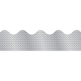 BORDER SCALLOPED SILVER SPARKLE