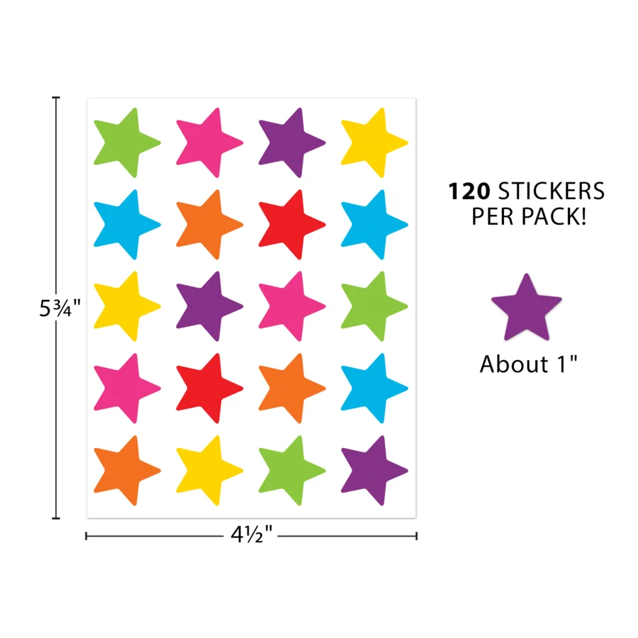 Bright Stars Stickers | 120pk