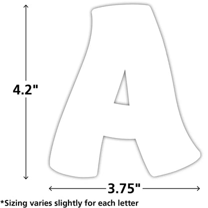 WHITE FUNTASTIC LETTERS