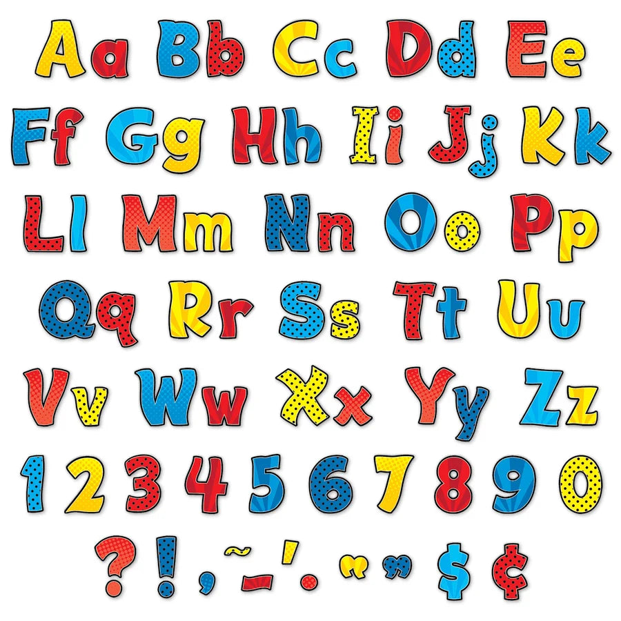 Superhero Funtastic 4" Letters Combo Pack