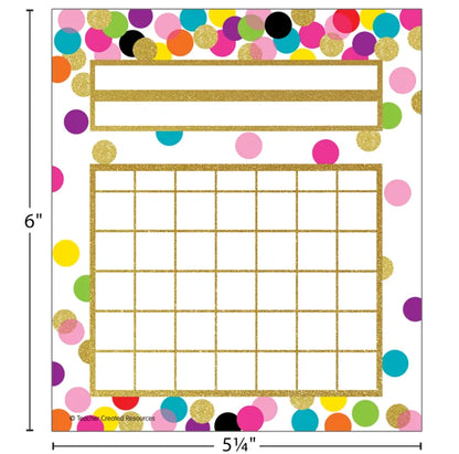 Confetti Incentive Charts | 36 sheets