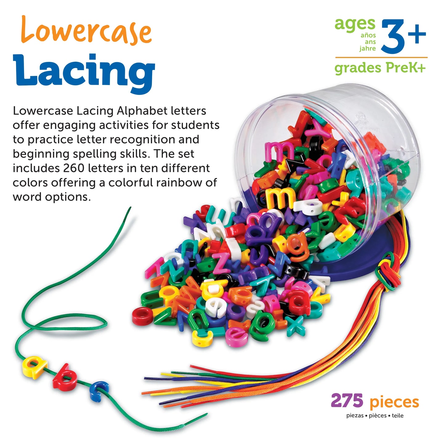 Lowercase Lacing Alphabet