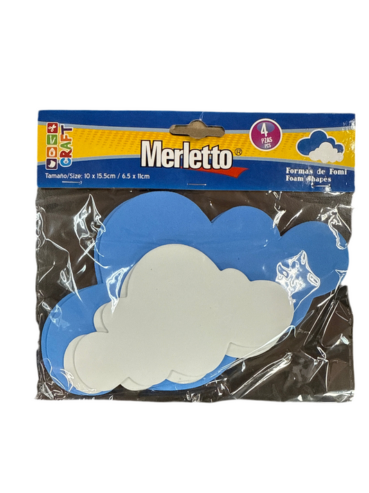 FORMAS FOAMIE NUBES 4PCS