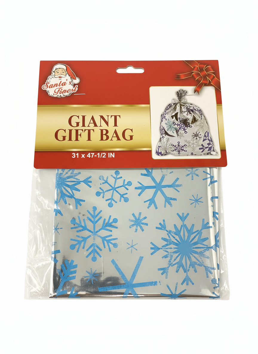 GIFT SACK HOTSTAMP 31x47-1/2IN 2ASS