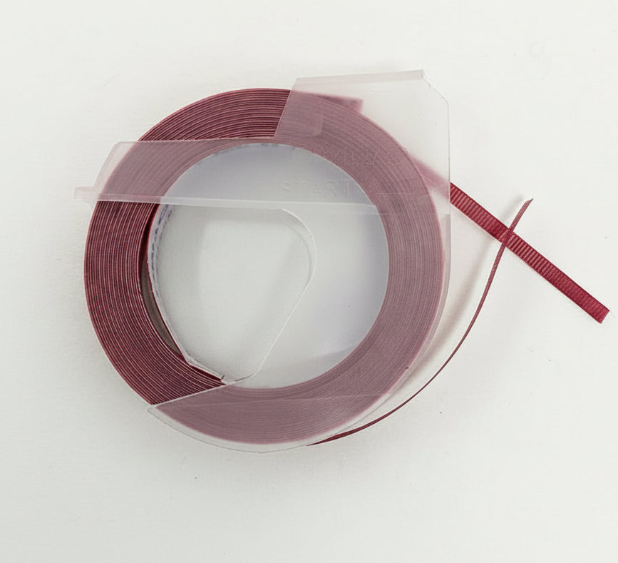 Labels Cassette | Gloeey | 3/8" x 12" | Red