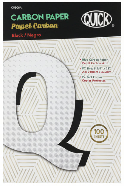 Carbon Paper | Black Color | Legal Size – imagen 1 - JA Riollano