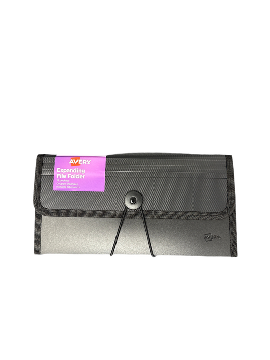 EXPANDING FOLDER COUPON ORGANIZER13-POCKET ASSTD