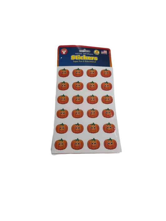 HAPPY PUMPKINS STICKERS 3 SHEETS