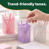 Assorted Color Wire Mesh Pen Cup Holder